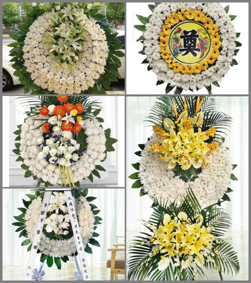 广东清远市英德市望埠镇古村村花圈速递
